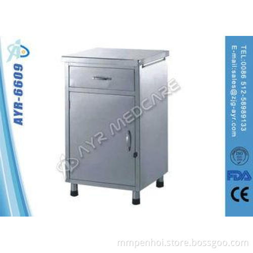 Custom Medical Hospital Furniture Stainless Steel Bedside C